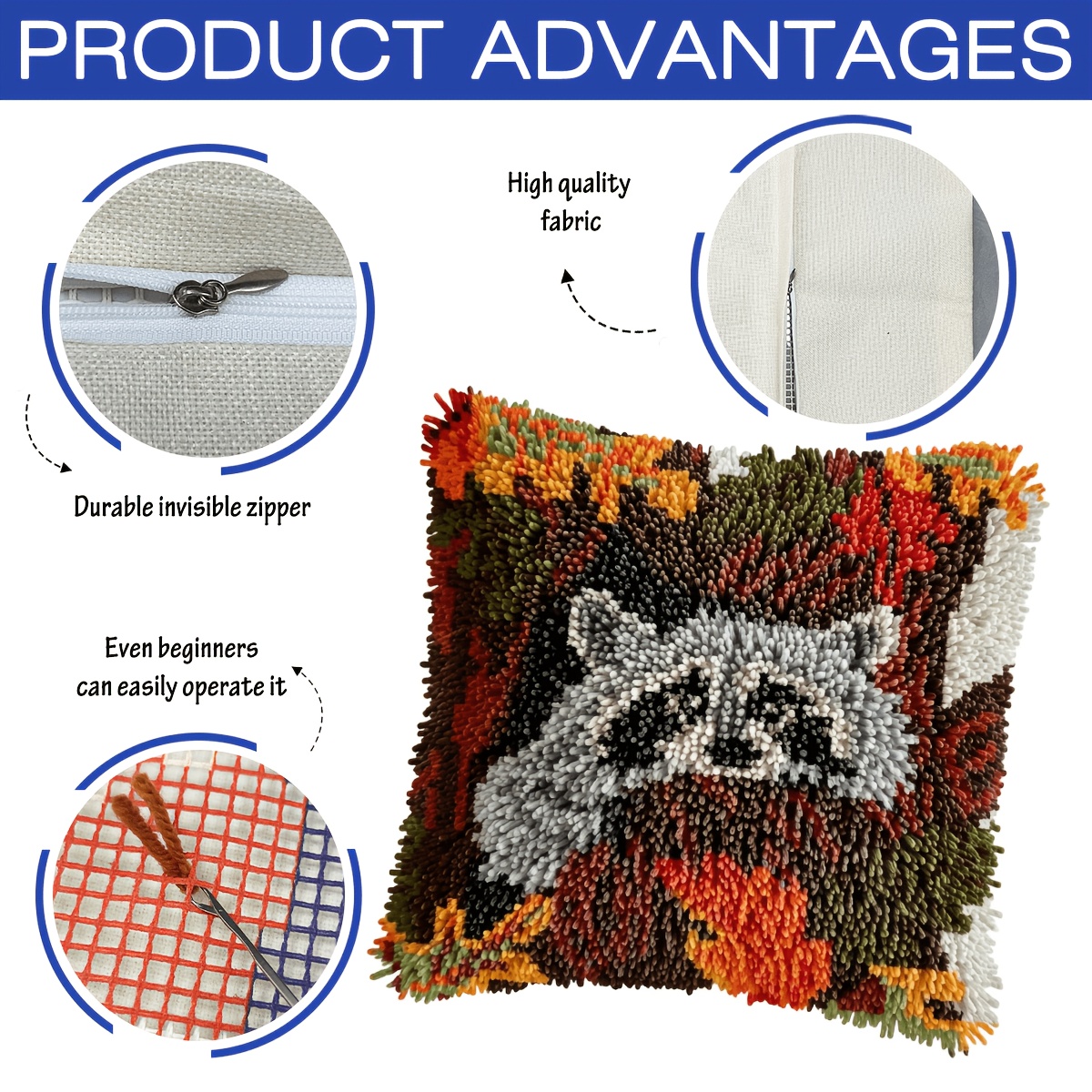 Hook Kit Forest Healing Style Raccoon Pattern