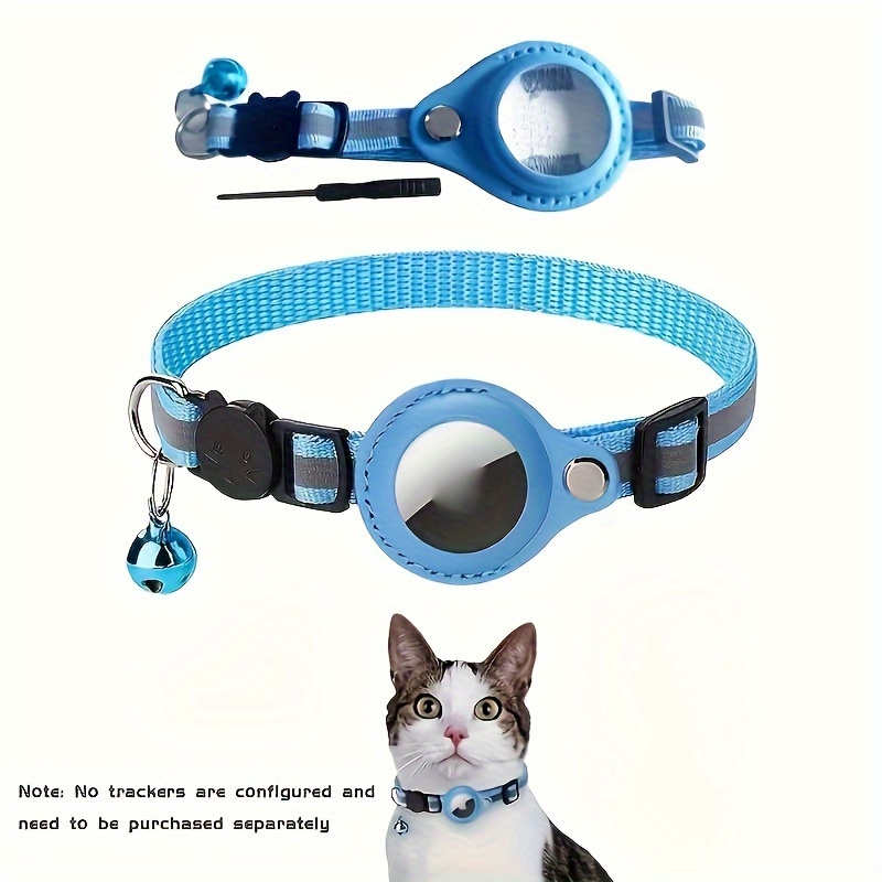 Collar Gato Soporte Airtag Mascotas Collar Campana - Temu Chile