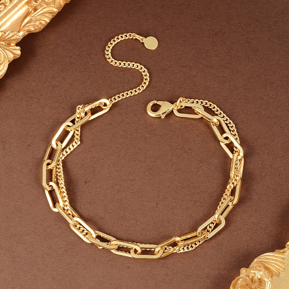 TEMU Minimalistisches, stilvolles, elegantes, vielseitiges exquisites Damenarmband im französischen Stil im Retro-Look