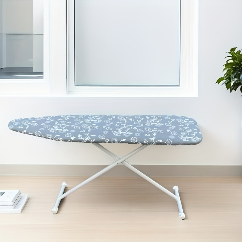 extra thick ironing board cover with 2 layer lining non slip elastic edges high temperature resistant pet material no power needed ironing board foldable cloth strip details 1