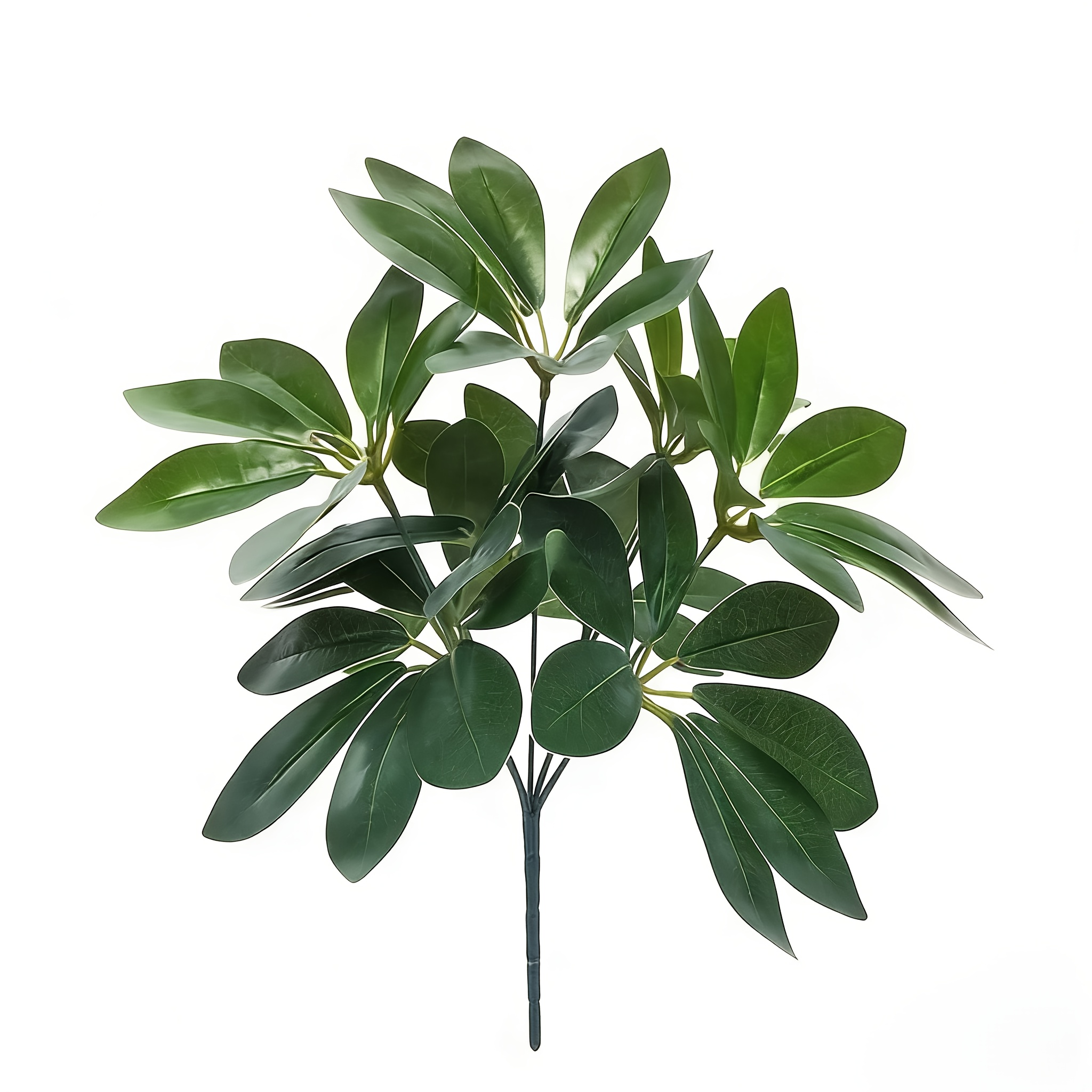 Image of 1pc, 13in Artificial Plant, Fake Leaves With Stem, Fake Plant, Living Room Hotel Window Office Decoration, Home Decor, Room Decor