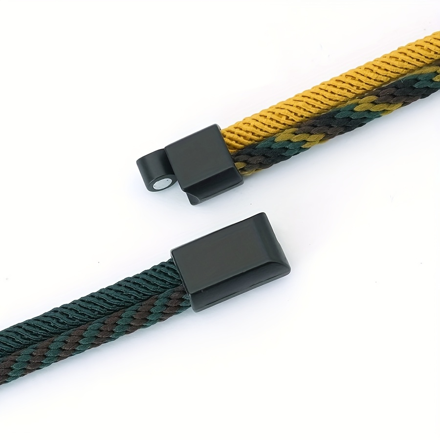 Men's Handmade Woven Bracelet, Detachable Clasp, Outdoor Style
