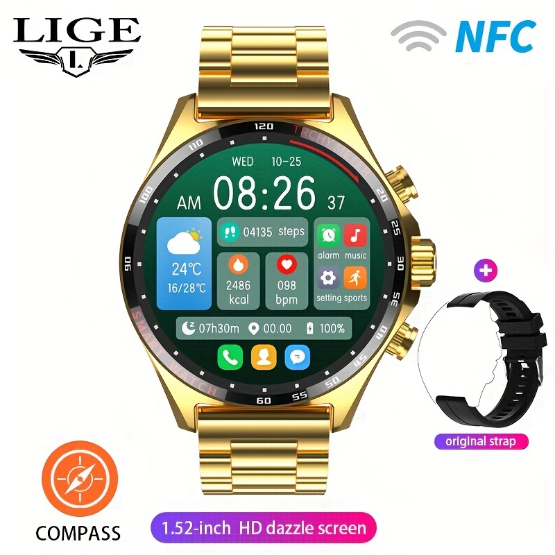 Reloj Inteligente Lige Hombre, Reloj Pulsera Inteligente Resistente Agua  Deportes Negocios, Opción Ideal Regalos - Joyería Accesorios - Temu Mexico