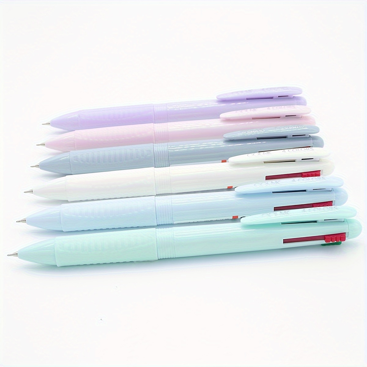 

6pcs Macaron Color Four-color Ballpoint Pen 0.5mm