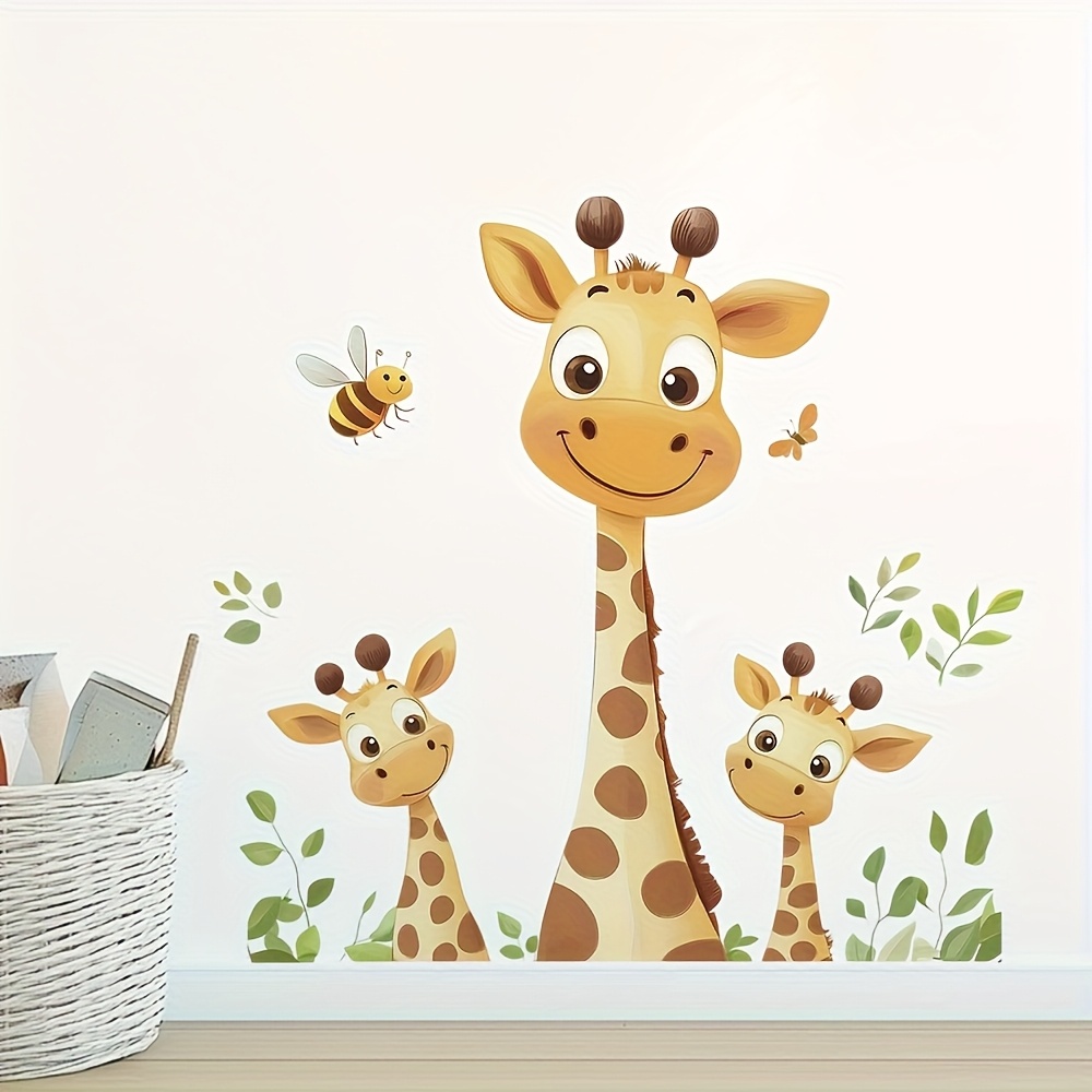 E-shop Giraffen-Wandtattoos – Einfach abziehbare & klebbare Vinyl-Wandbilder für Schlafzimmer, Badezimmer, Wohnzimmer-Dekor, Giraffen-Dekor,