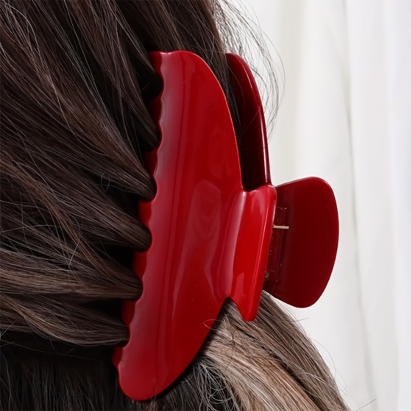 

1pc/2pcs Style Claw Clips For Women - , Non-slip, Suitable For Hair - Ideal New Year Gift, , Daily & Casual Use, Plastic Material, Solid Color