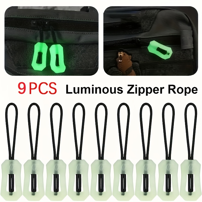 TEMU 9 Sets Of -dark Zipper Pull Sets, Suitable For Repairing Bags And Clothing Zippers. -dark Zipper Pulls Can Replace Zippers On Clothing, Camping