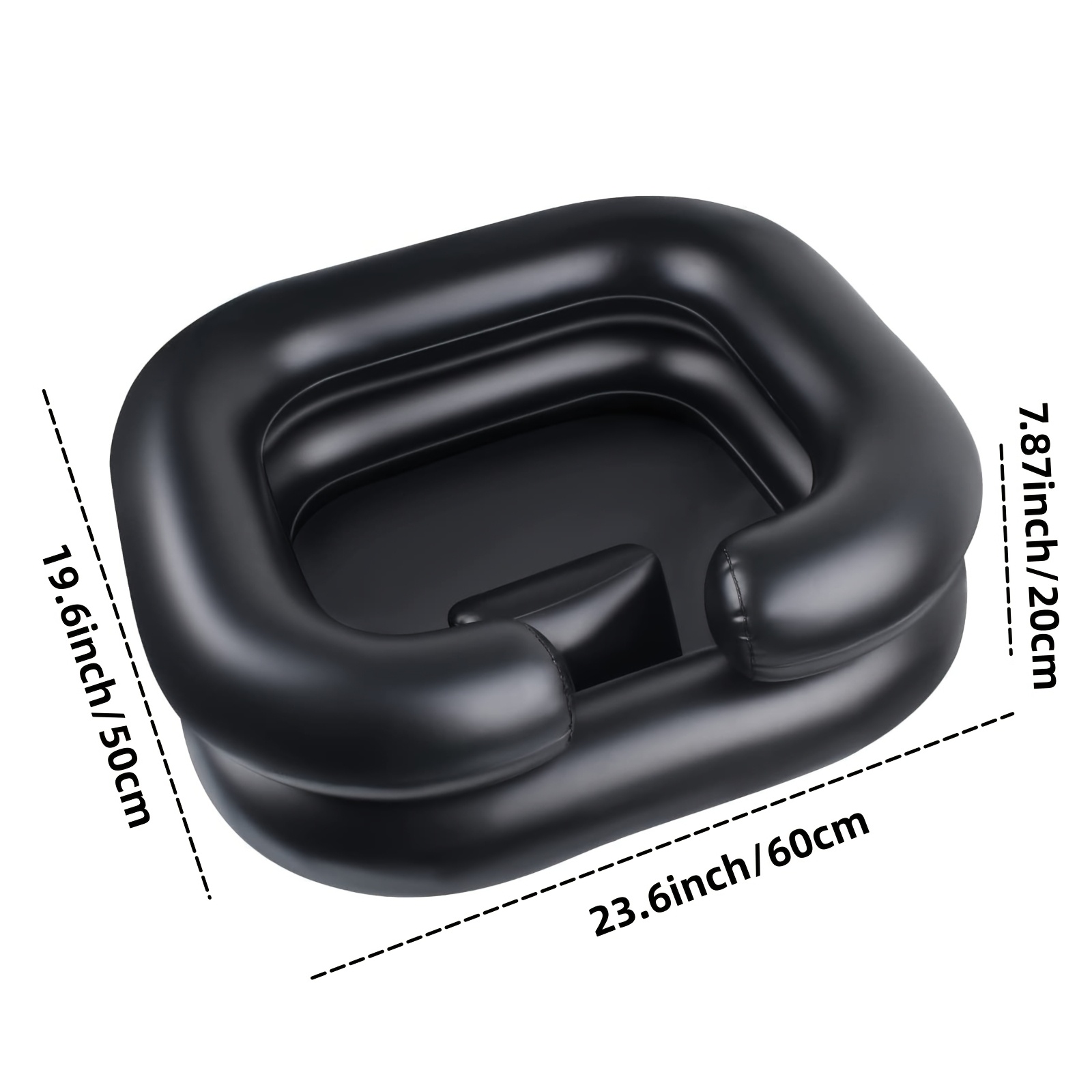 Portable Inflatable Wash Basin, Ergonomic Design for Hair Care, Durable PVC Material, Suitable for The Elderly The Disabled Pregnant The Injured and Bedridden Patients, Inflatable Bath Basin for Multiple Scenarios - Image 4