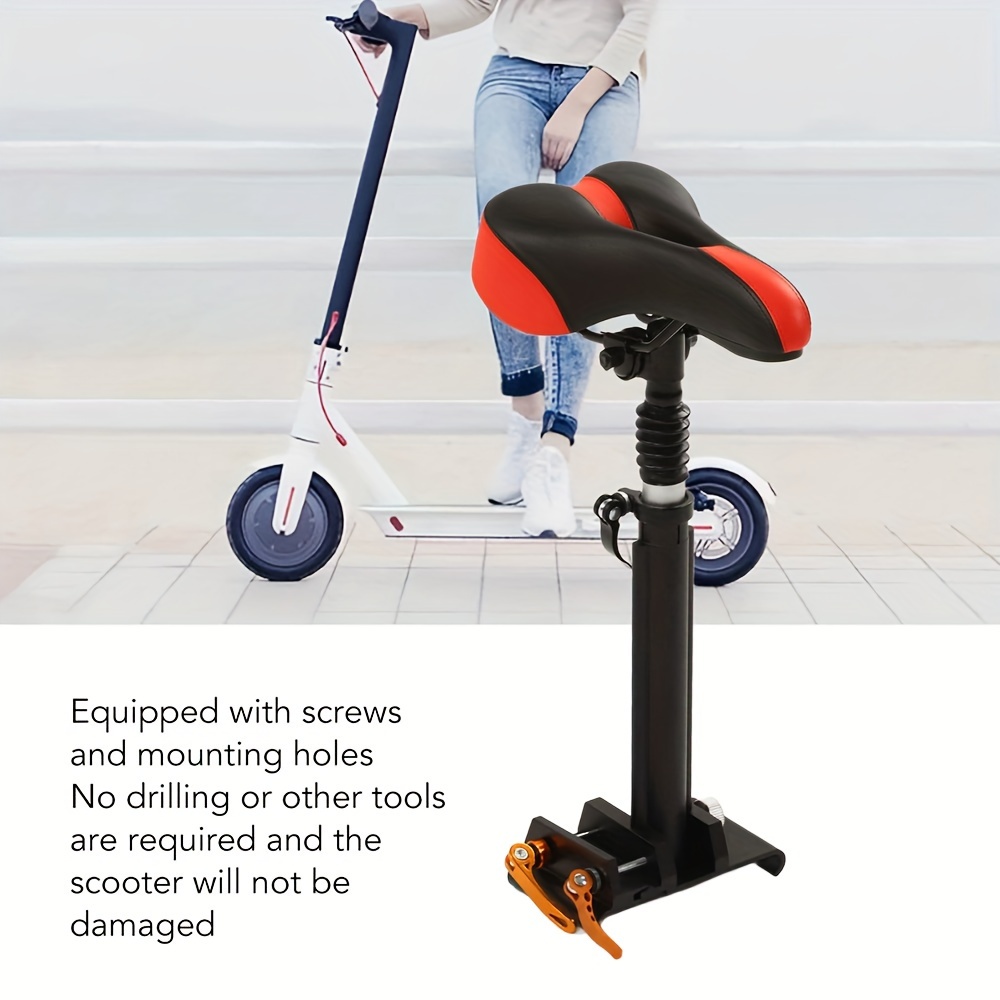 Scooter Seat Foldable Aluminum Alloy Shock Absorbing - Temu 