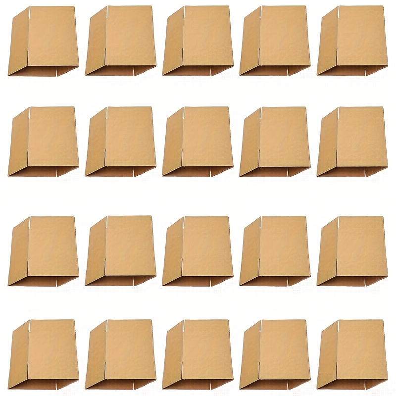 TEMU 20/50pcs Corrugated Cardboard Boxes, -11cm Shipping Packaging Boxes, Suitable For Transport, Safe Packaging, Storage Paper Boxes, Shipping