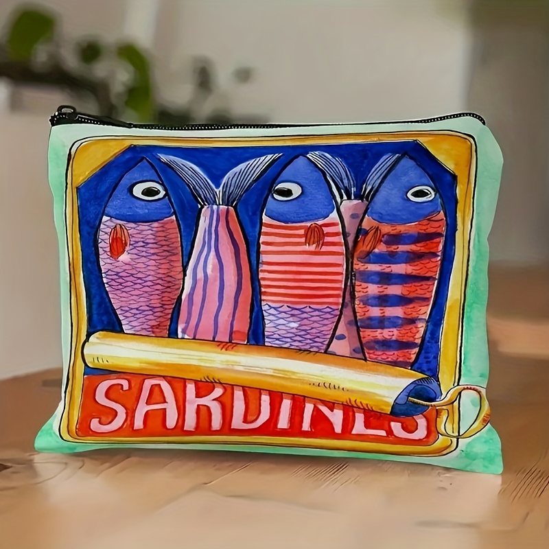 TEMU Borsa per trucco con cerniera, 1 pezzo �� Organizzatore da viaggio per cosmetici e articoli da toeletta, e pieghevole �� Regalo per donne,
