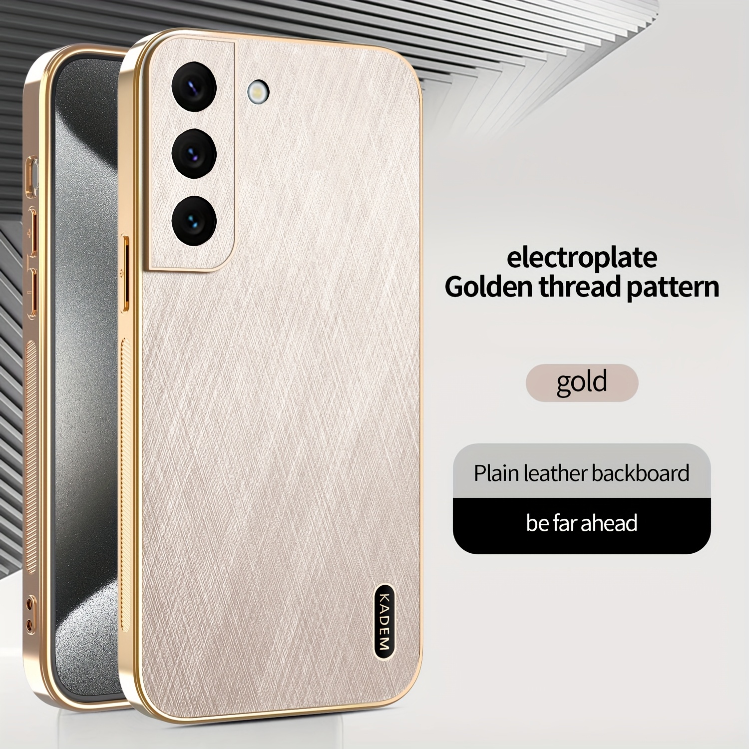 TEMU Phone Case: High-end Electroplated -look Protective Case With A Stylish Design, Suitable For Galaxy S23/s23 Plus/s23 Ultra/s23 Fe/s22/s22