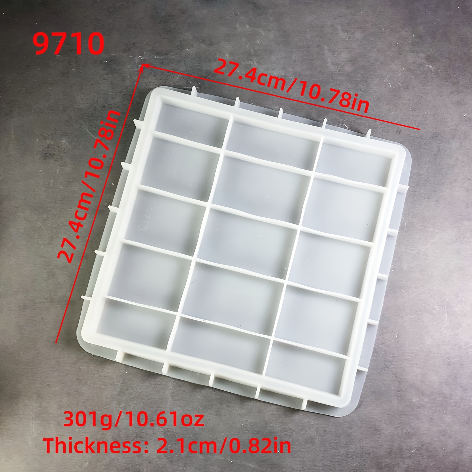 Resin Casting Molds, Small Square Tray Molds, Resin Plaster Trays, Square Tray Resin Plaster Silicone Molds