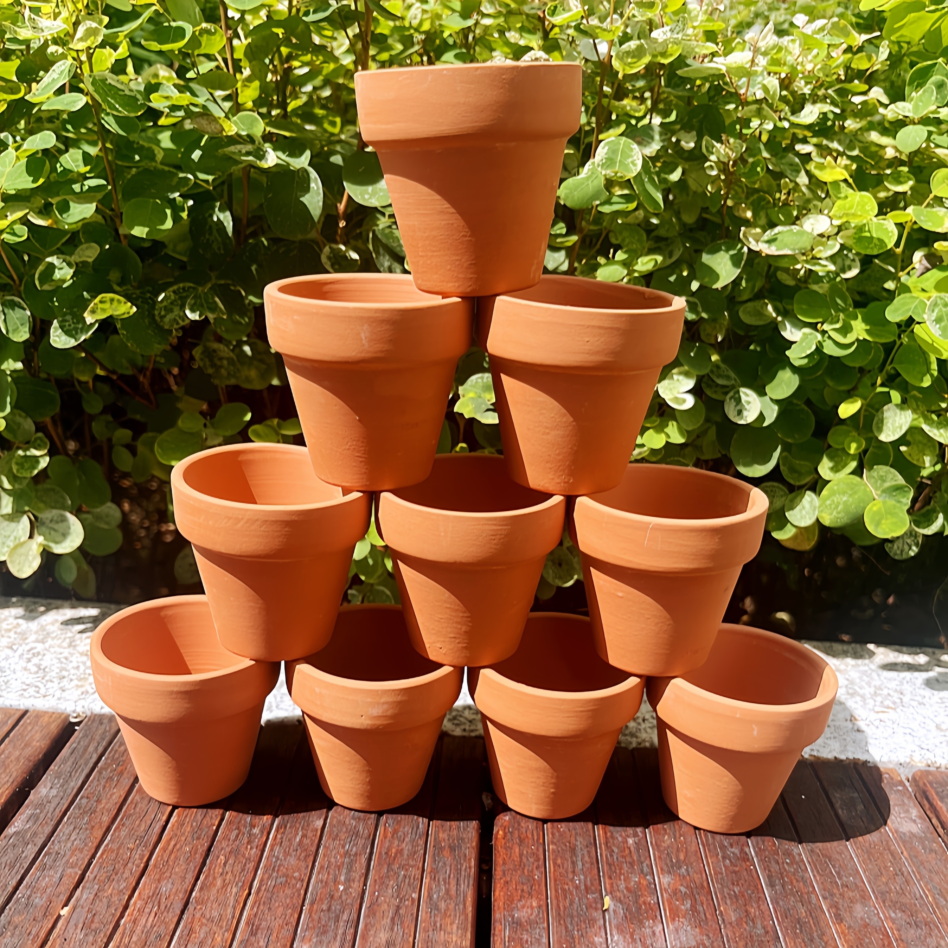 6 stck mini-terrakotta-tontpfe - , fr innen- auenbereich, miniatur- tontpfe mit fr kakteen, kruter, kleine pflanzen - tischdekoration, -  terrasse, rasen & garten - Temu