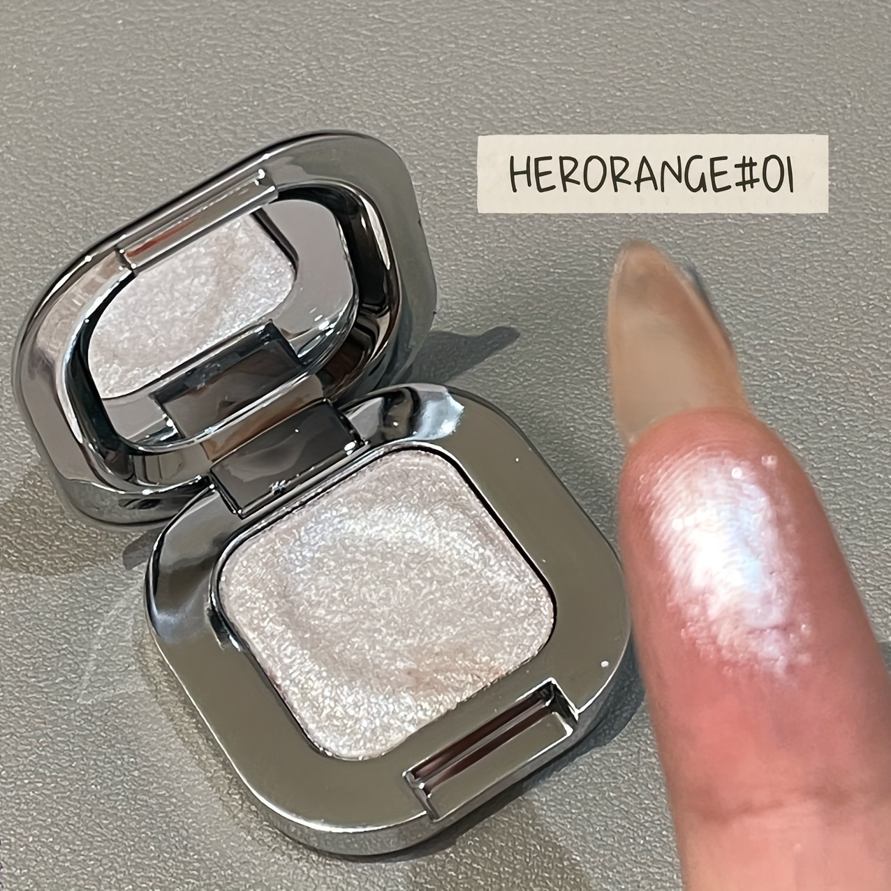 Image of Hrorange Glitter Crushed Diamond Single Highlighter Powder - Must-have For Festival Party Stage Makeup, Super Sparkle Contour & Brightening, Gift For Christmas/halloween/valentine's/mother's Day