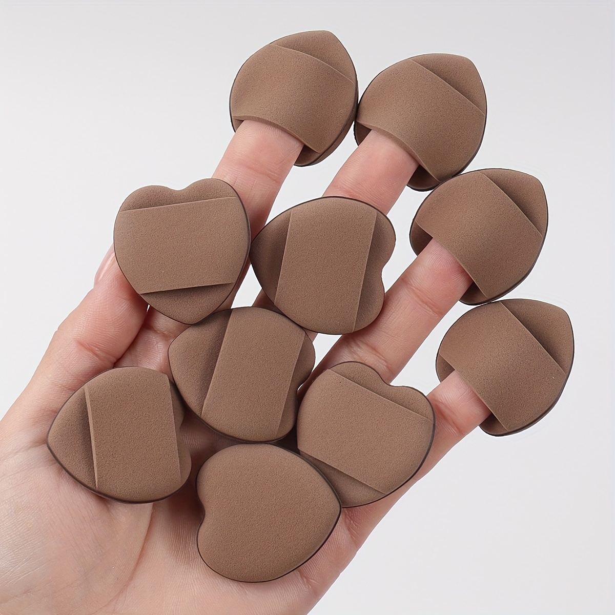 10/12pcs Mini Makeup Sponges, Random Color And Shape, Small Beauty Sponge Set For Foundation, Powder, Concealer, Highlighter, And Eye Shadow