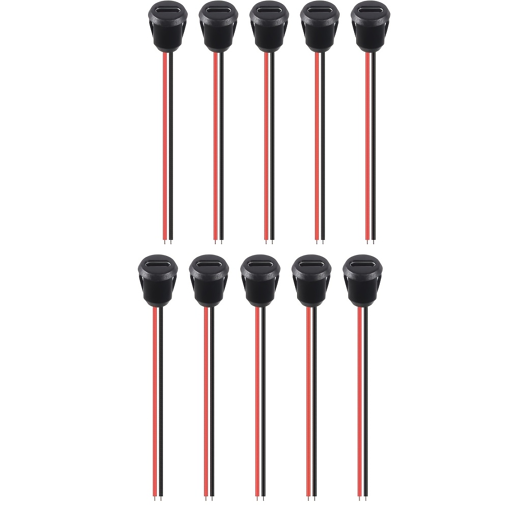 Nodemcu Lua 10/15pcs Usb-c Connector Industrial Electrical Docking Terminalstype-c Female Chassis 2 Pin Type-c Female Socket Connector Jack Female Charging Port Usb-c Charger Plug Socket