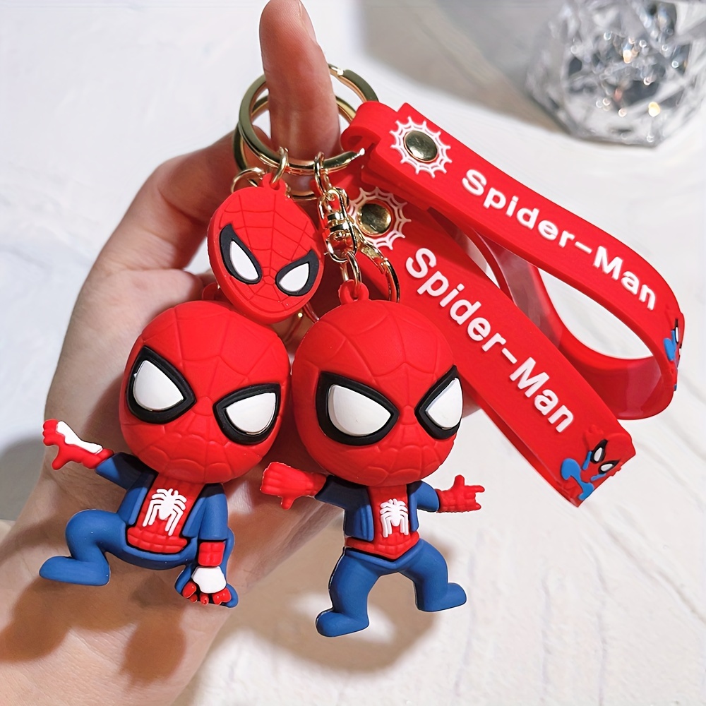 

Superhero Spiderman Keychains For Men, Cartoon Spider Man Keyrings, Anime Figure Pendant Car Key Chains