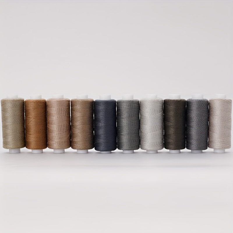 E-shop Heim-DIY-Nähmaschine Kleiner Faden Handnähfaden 100 Farben zur Auswahl 402 Nähfäden 400 Yards 10 Farben Pack Polyesterfaden