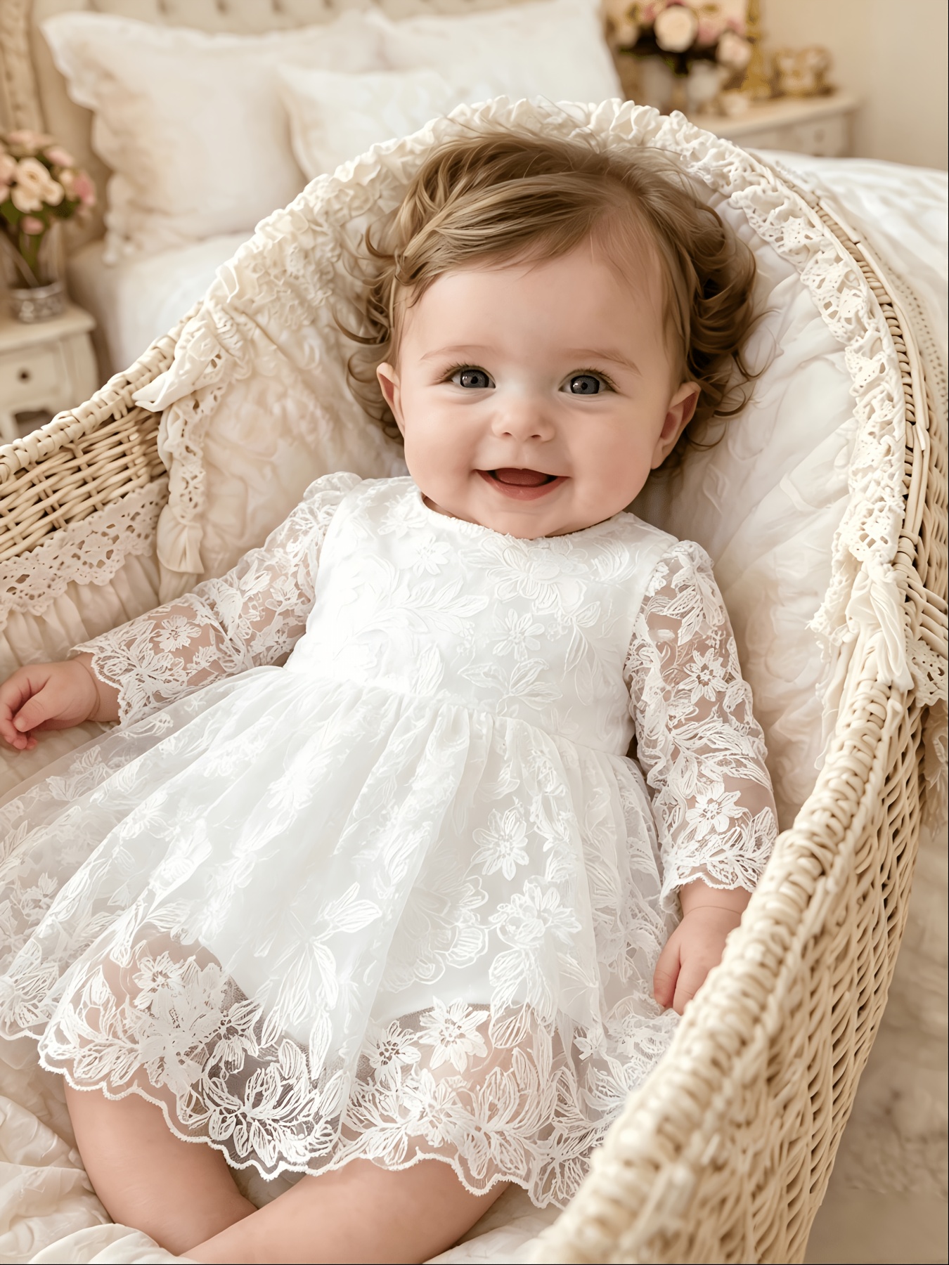 baby white dress sold on Temu United States