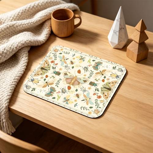 vintage käfer & mauspad, für büro, naturgeschichte-schreibtisch mit rutschfester gummiunterseite, & für computer, laptop, desktop – kleine größe für arbeitsplatz