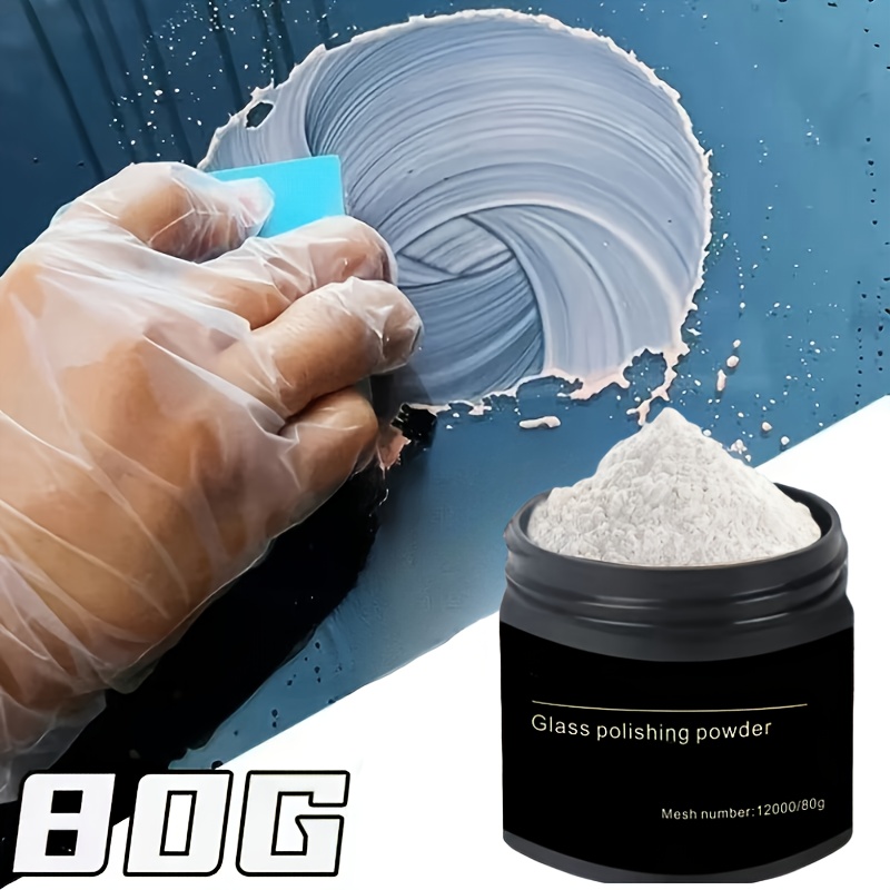 

1pc 80g Universal Glass Polishing Powder, -based Repair Compound For Car Windows And Mirrors, 12000 Mesh Number, Rare Composite Formula