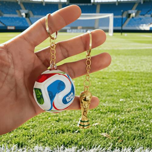 and 2ps combination pack 2026 3d football commemorative keychain is for fan and sports enthusiast it adopts exquisite 3 perfectly replicates the classic shape of football and is and passion