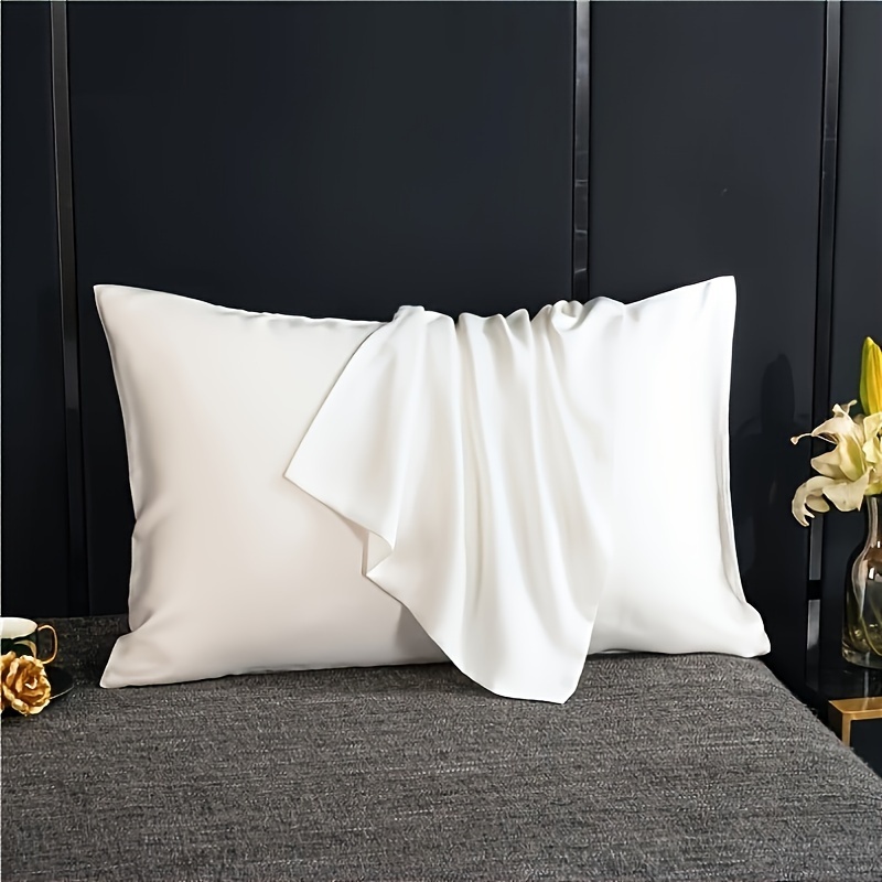 2pcs luxurious   pillowcases breathable   cooling feel solid color with envelope closure machine washable 2pcs details 9