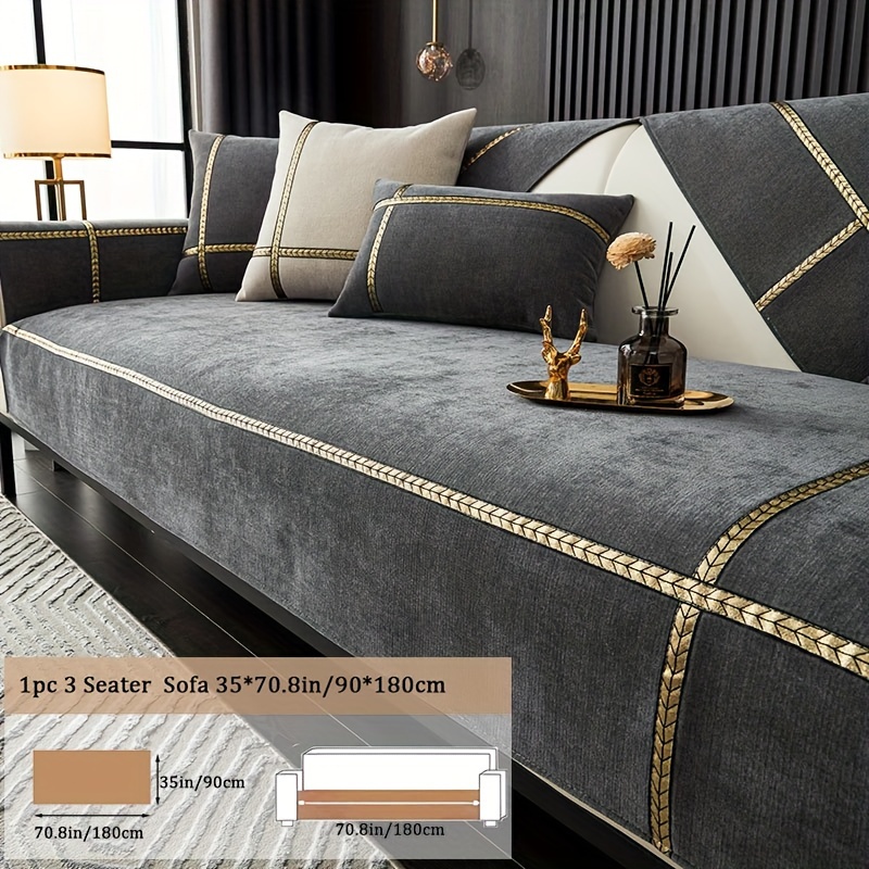 E-shop 1 Stück Sofa Kissen im Luxus-Stil, ein Haustier-Favorit, geeignet für alle Jahreszeiten mit rutschfestem Sofabezug, Möbelschutzbezug, ideal zur