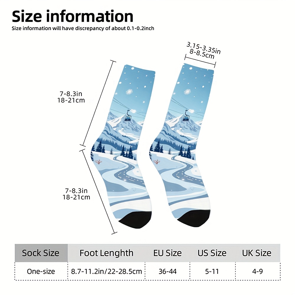 TEMU 1 Paire de Chaussettes de Ski d'Hiver, Confortables et Respirantes, pour , , les et Diverses Occasions