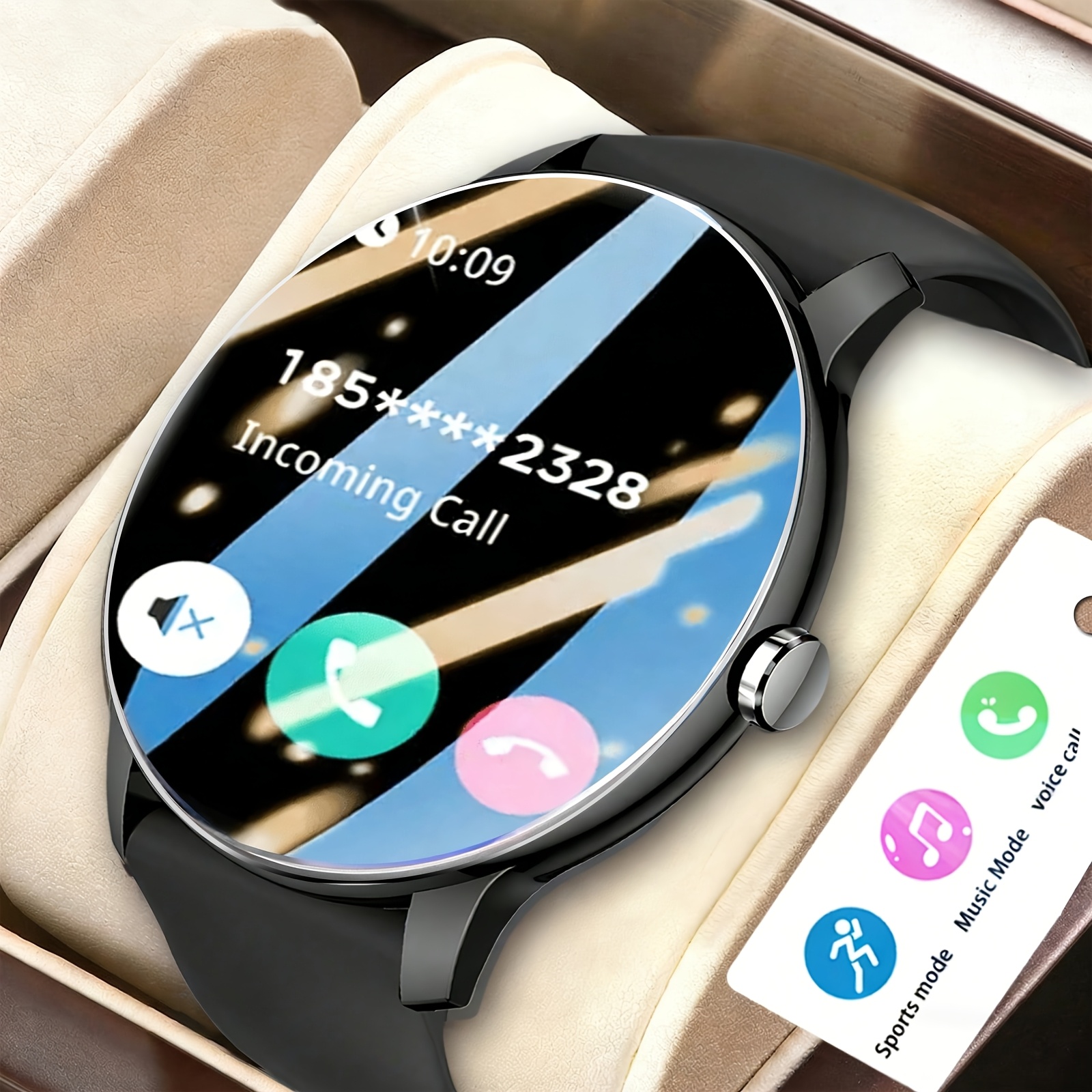 2026 smartwatch   with wireless calling wireless   multiple sports   music control sedentary reminder wallpaper weather updates usb charging multi functional wearable compatible with iphone and   Product details 0