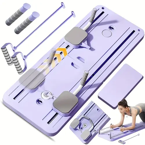 pilates board pilates reformer set multi purpose foldable pilates reformer board for home 5 in 1 pilates sliding board