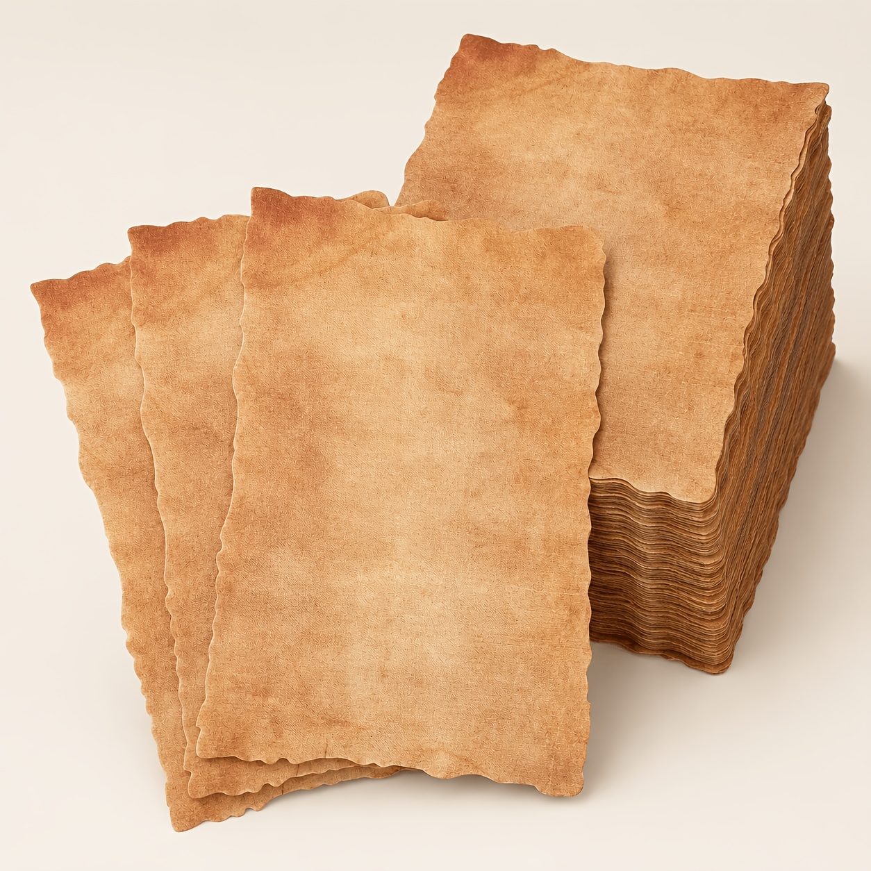 TEMU 50 Sheets Vintage Style Paper Set, 4x6in Textured Craft Paper For Journaling, Scrapbooking, Cards And Letters