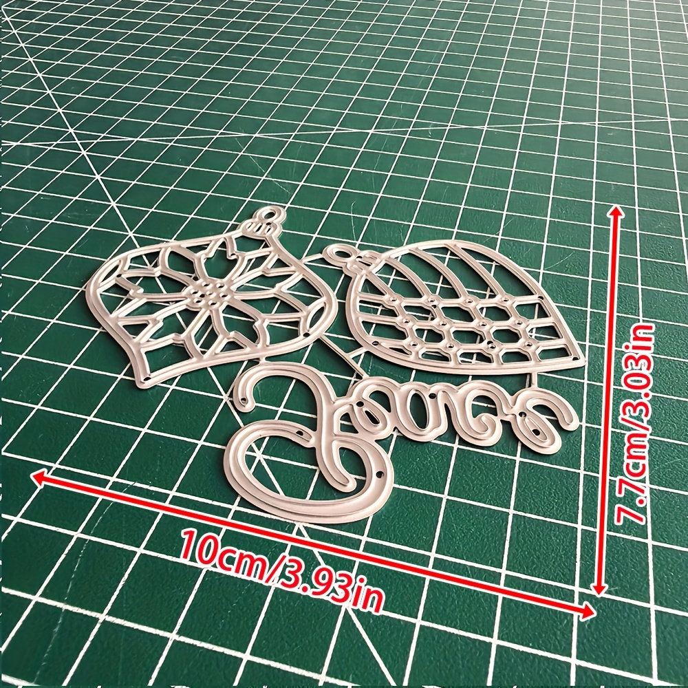 Image of 1pc Christmas Snowball Metal Cutting Die - Versatile Craft Tool For Scrapbooks, Photo Albums, Greeting Cards And Home Decor - Great For Holiday Wishes And Crafts