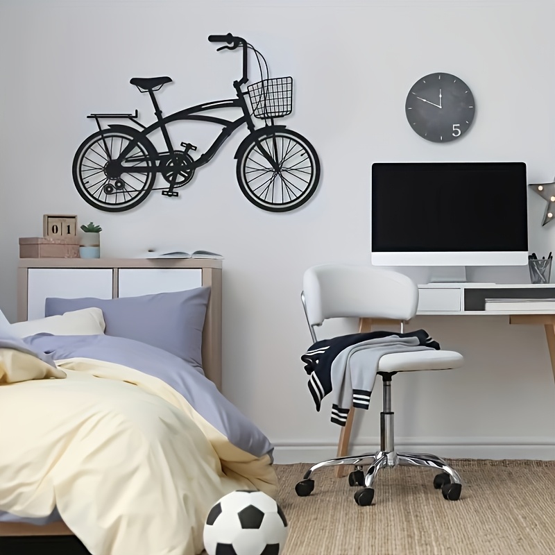 inch bike wall art, antique style little bike, metal wall art