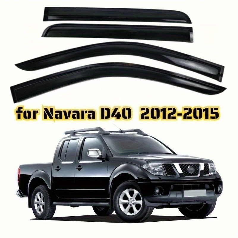 TuningPros Outside Mount Window Visor Deflector Smoke Tinted 4 Pcs Set For 2008-2016 Chrysler Town & Country
