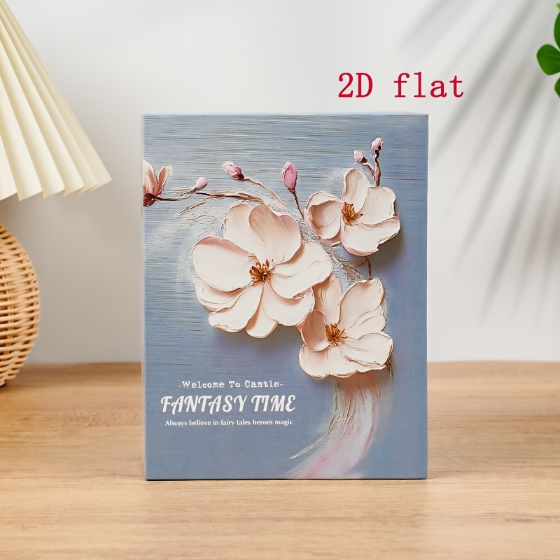 TEMU 1pc Album 6 pouces, 4R, Couverture 2D, Plat 2D ; pages intérieures peuvent placées sur côtés, Peut contenir 100 photos, Album créatif, pour la