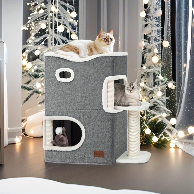 

Meowl Elevated Furniture With Scratching Pad And Hiding Spots