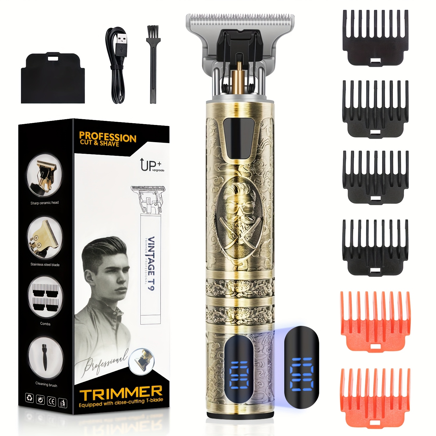 USB Oplaadbare Haar- en Baardtrimmer voor Mannen