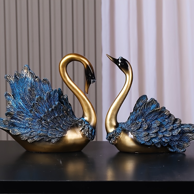 Image of 2pcs Elegant Couple Resin , Perfect For Home And Wine Cabinet Decoration, Wedding Gifts For , Christmas Gifts