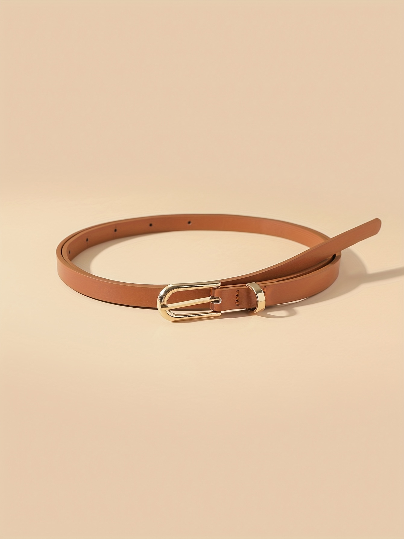 4-Pack Women's PU Thin Strap with Pin Buckle