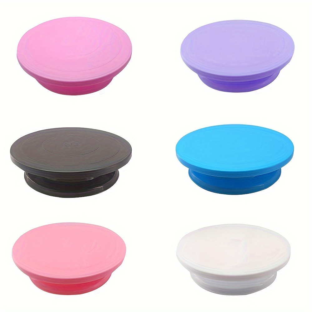 

Plastic Cake Stand - Rotating Cake Decorating Turntable For Baking Tools - Food Safe Contact, Durable And Easy To Clean - Perfect For Cake Baking And Decorating