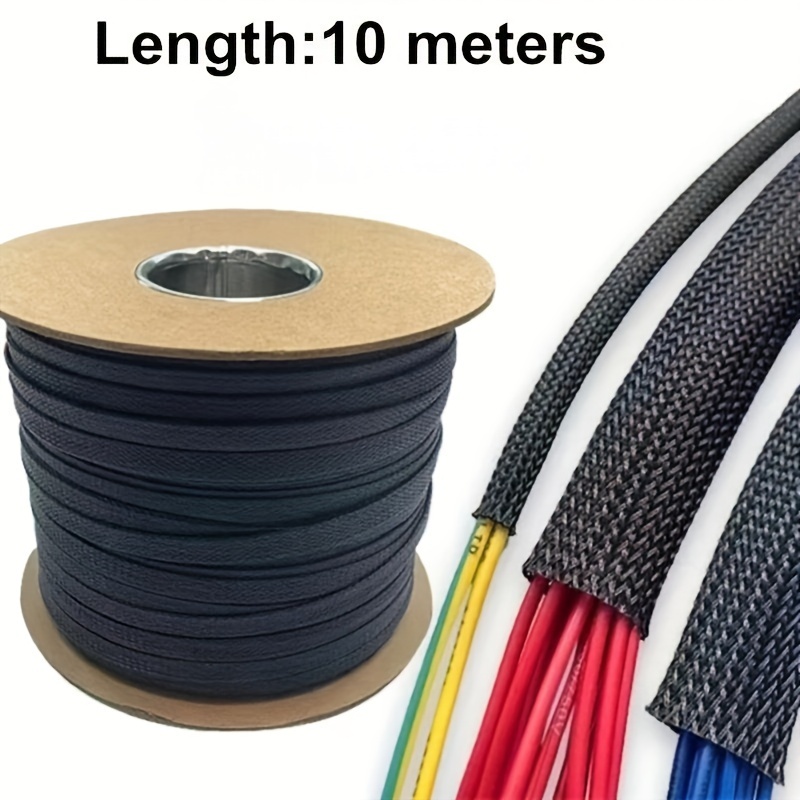 

Cable Sleeve - 10m Length, Insulated Braid For Wire Protection, Fits 2-35mm Diameter, Wire , Tight