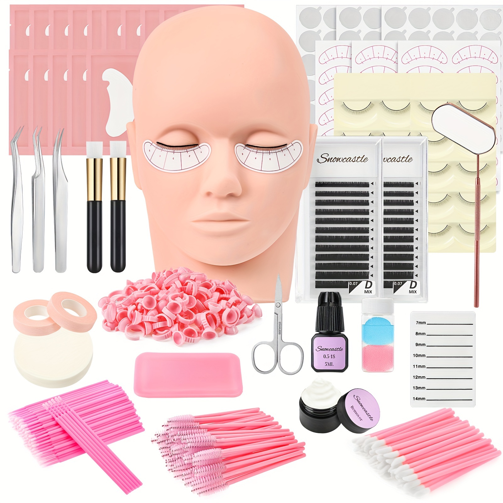 Beginners eyelash hot extensions kit / business cosmetology aesthetician