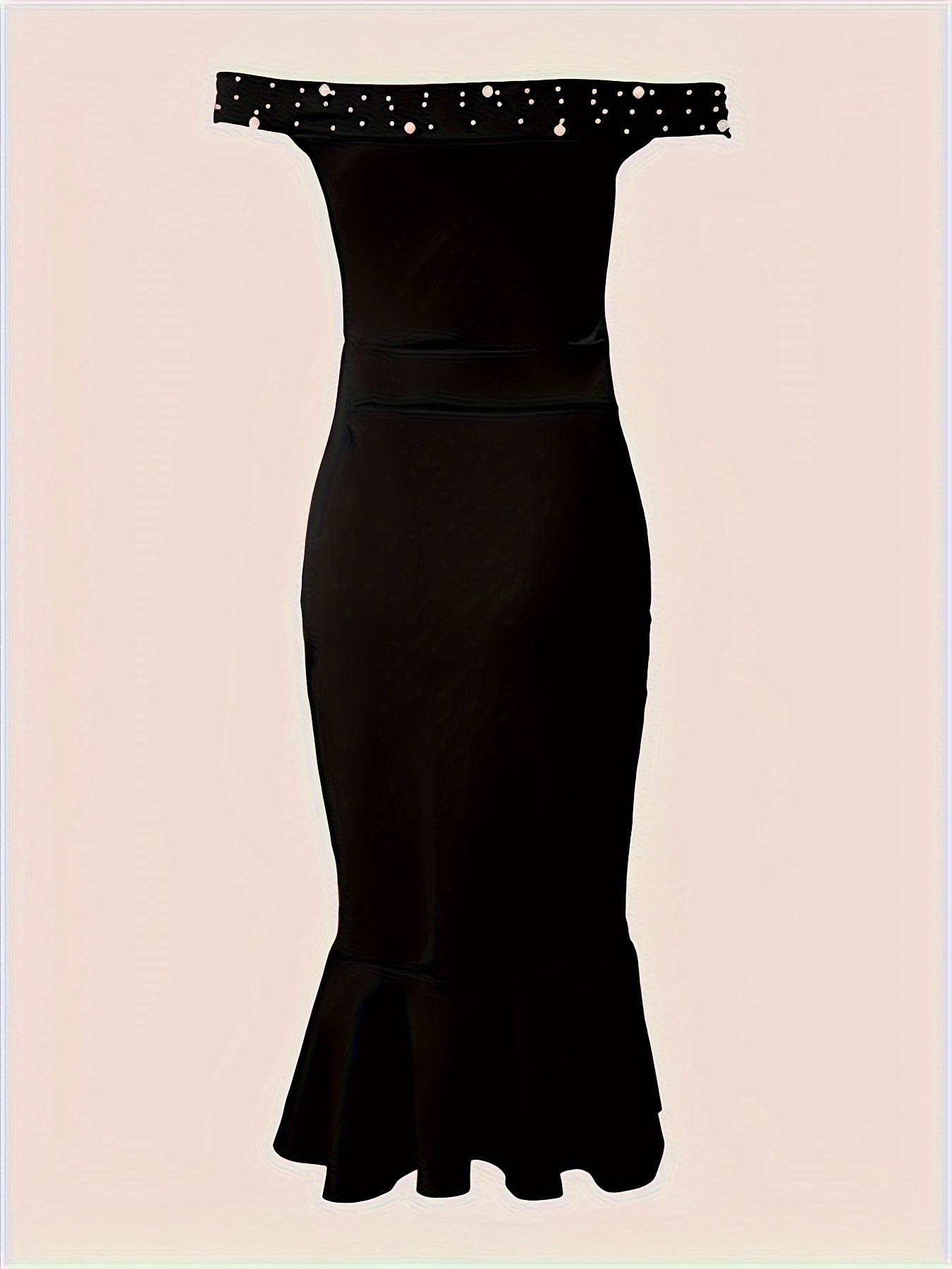 knee length dresses for ladies Plum Bardot Fishtail Midi Dress  AX Paris