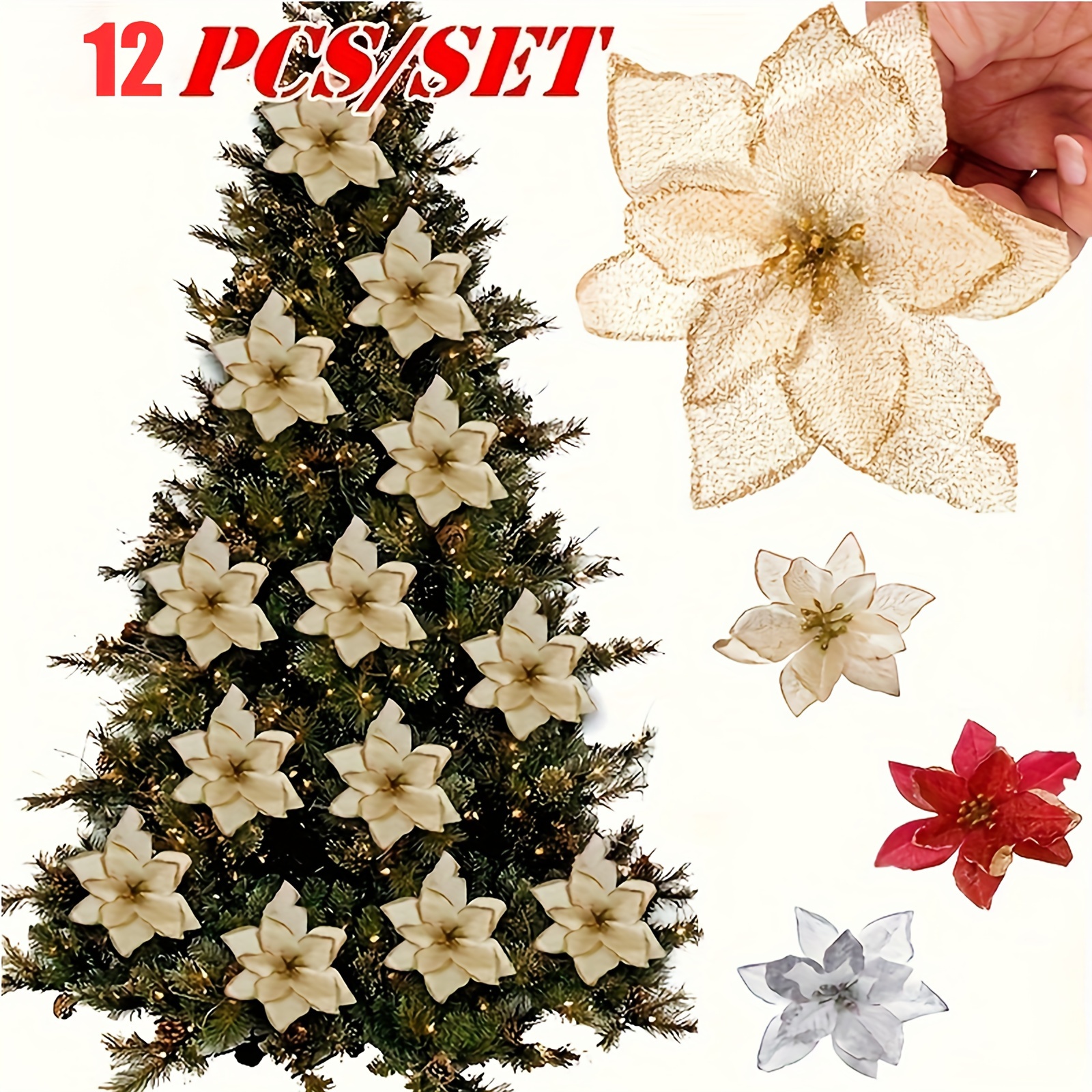 

12pcs - For Christmas Tree, Decor & , Christmas Decor