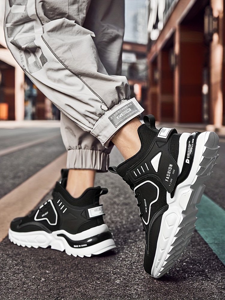Zapatillas Chunky de Moda para Hombre - Duraderas y Absorbentes de Impactos - Cómodas con Diseño Antideslizante y Cordones para Aventuras al Aire Libre - Ideales para el Uso Diario de los Hombres
