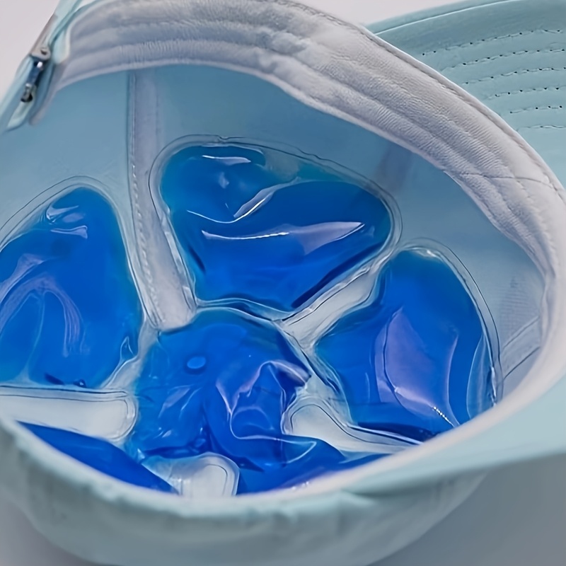 Pack De Gel Refroidissant Pour Casque/chapeau - Réutilisable, Taille 18x18 Cm, Pour Vélo, Randonnée, Camping - 12