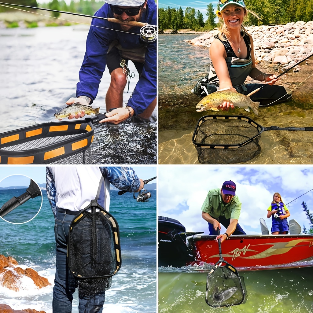 High Visibility Fishing Landing Net - Image 5