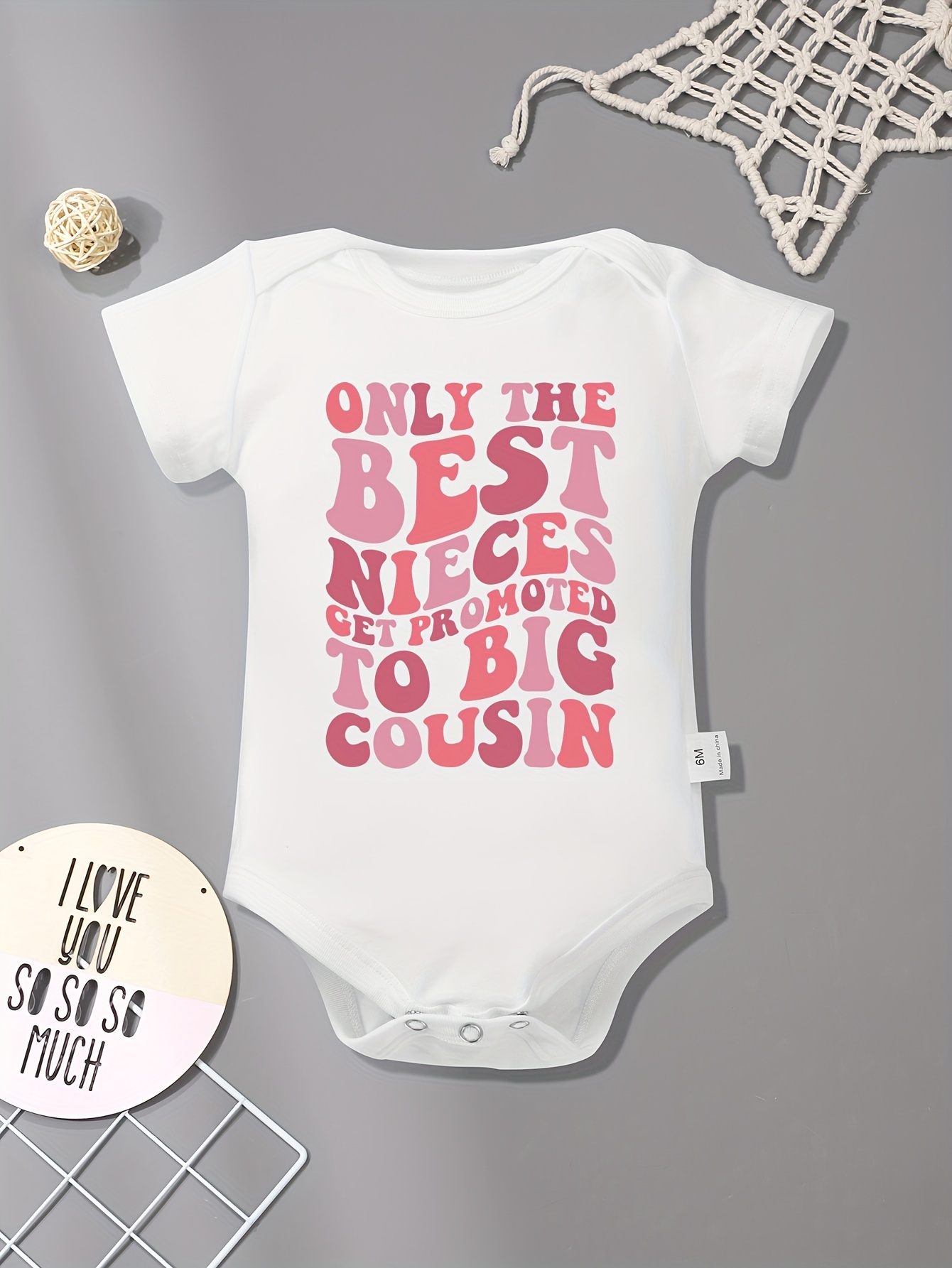 Promoted to best sale big cousin onesie